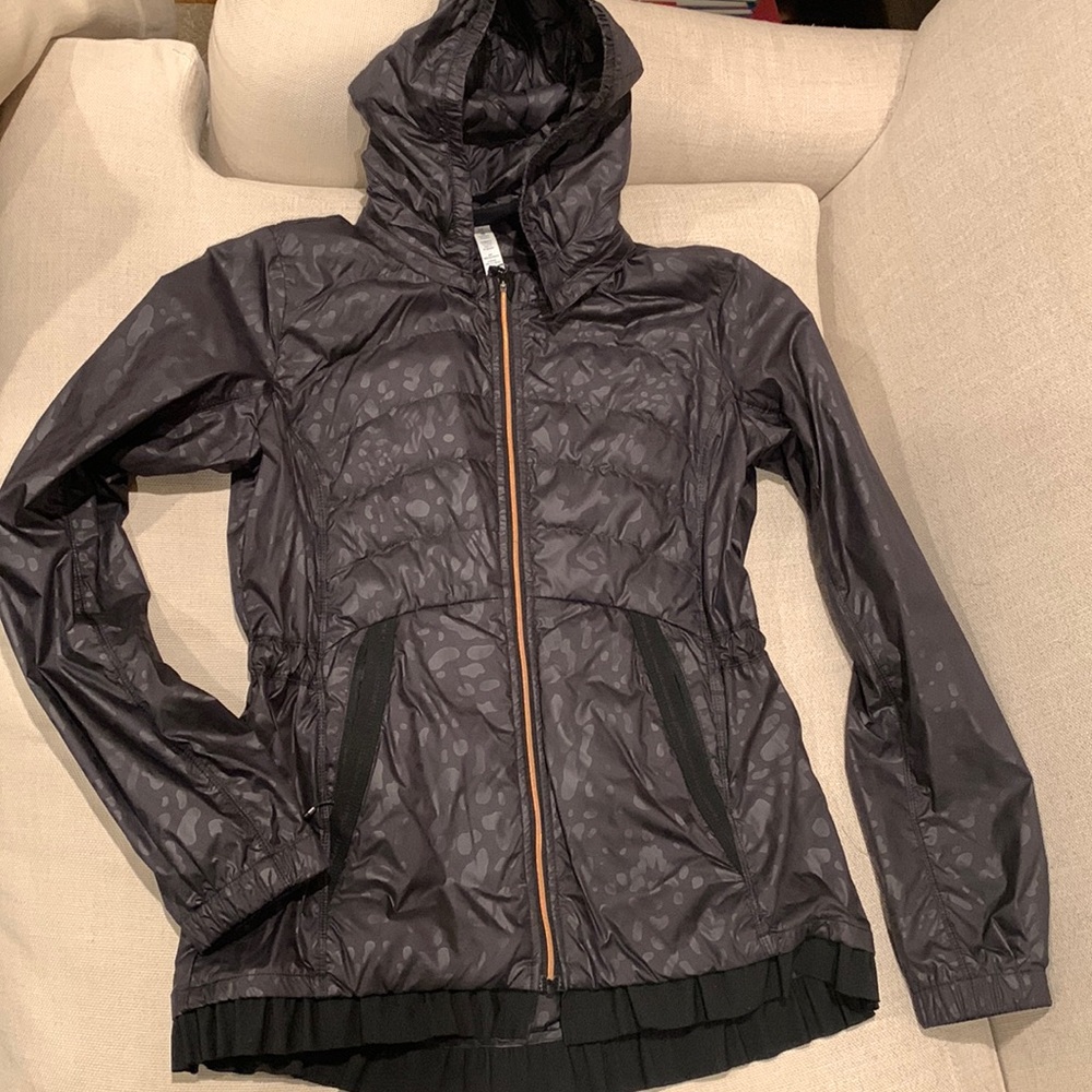 Lululemon Black Leopard Miss Misty Jacket